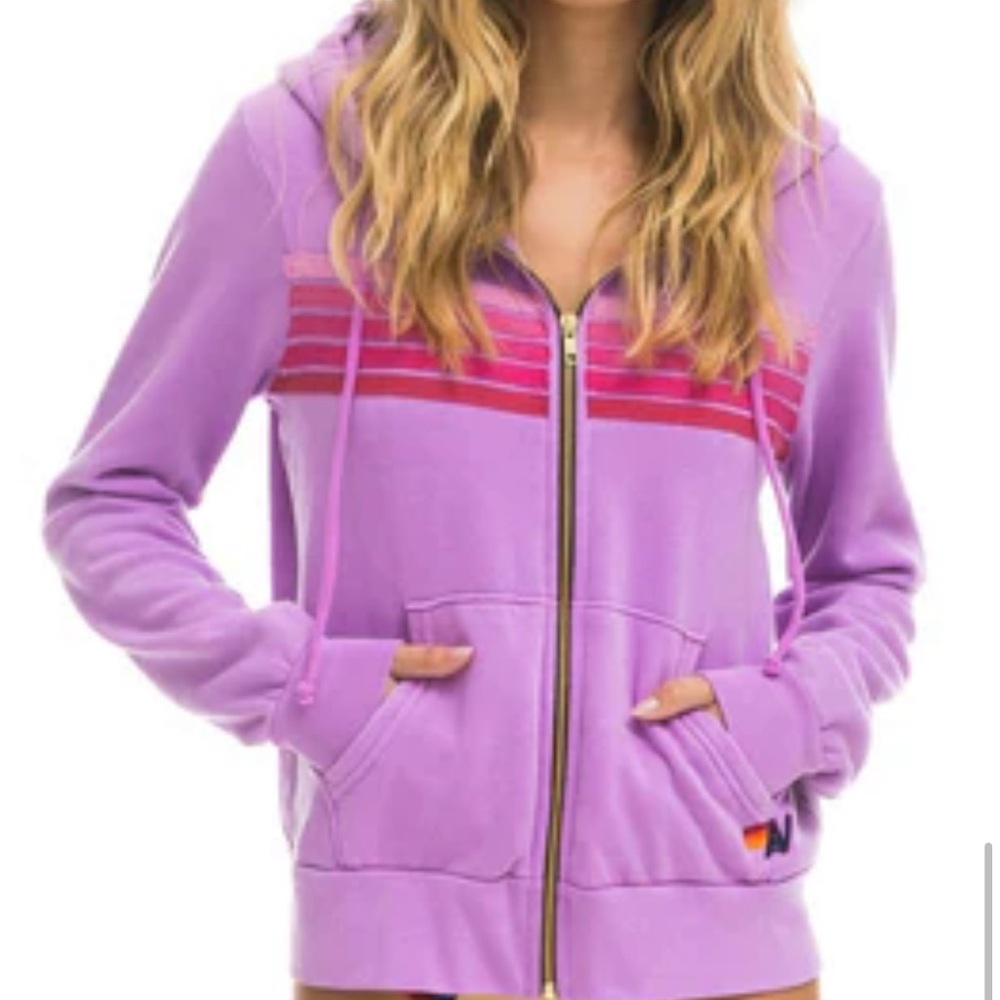 Aviator Nation 5 Stripe Hoodie